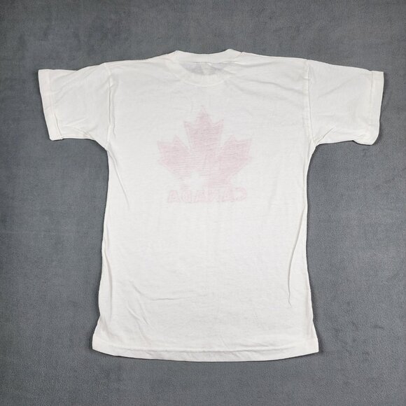 Vintage DNS Canada T-Shirt Men's Large White Duty Free Shoppe NWT Tourist - Picture 7 of 7